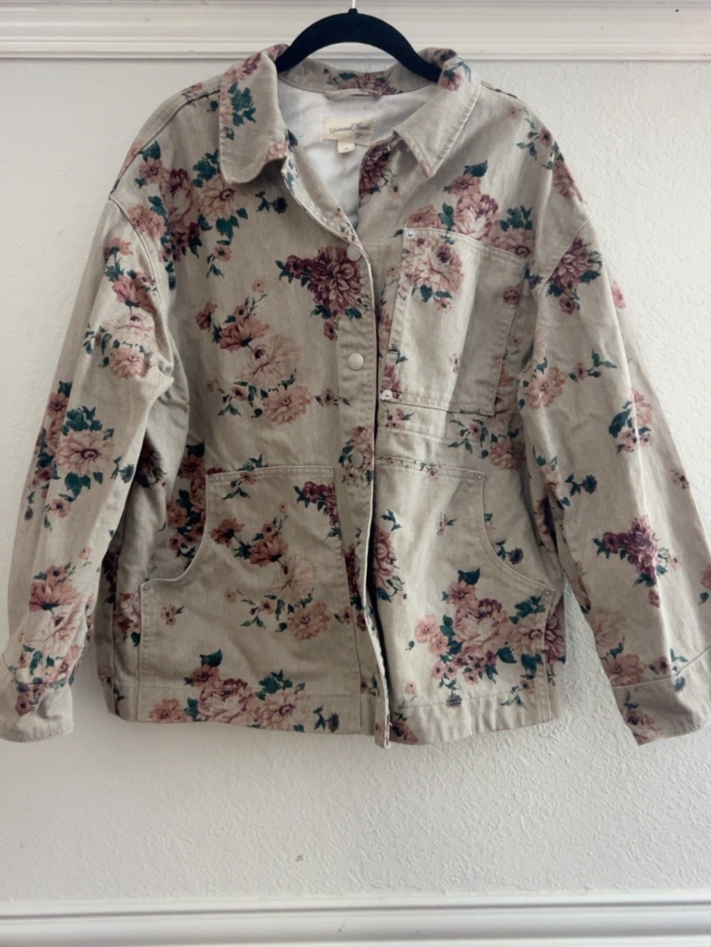 Universal Thread Floral Utility Chore Jacket Size M Cottagecore